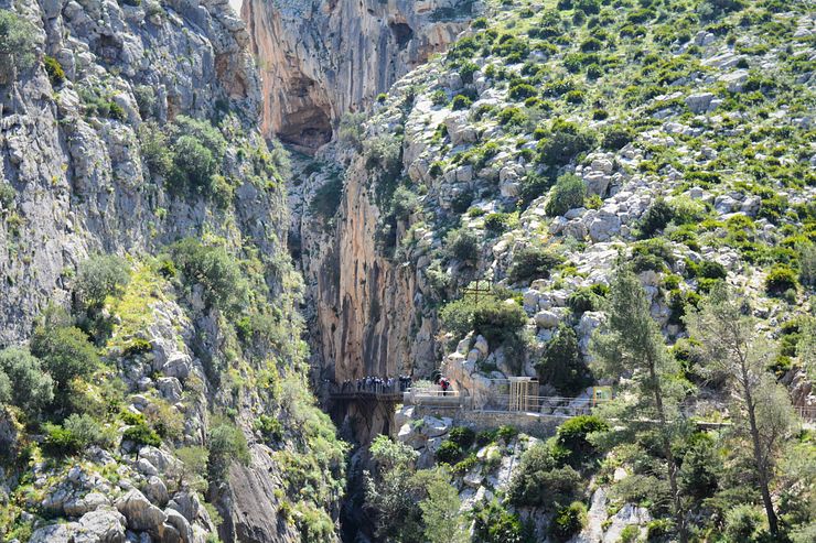 Caminito del Rey, start of the boardwalk path