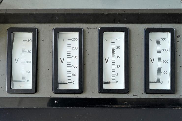 Gliwice radio station museum gauges