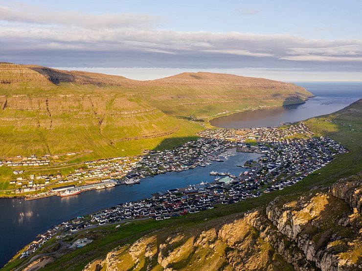 Klaksvik from Klakkur