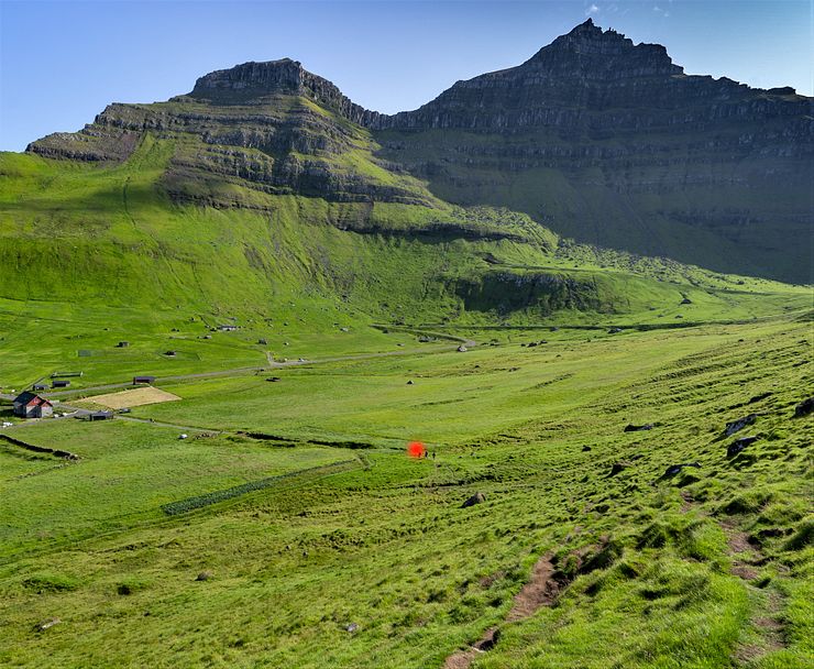 The start of the Kallur hiking trail in Trollanes