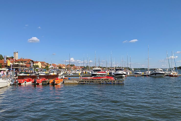 The marina in Mikołajki