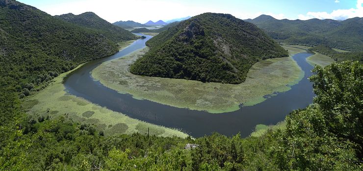 Rijeka Crnojevića from the Pavlova Strana viewpoint