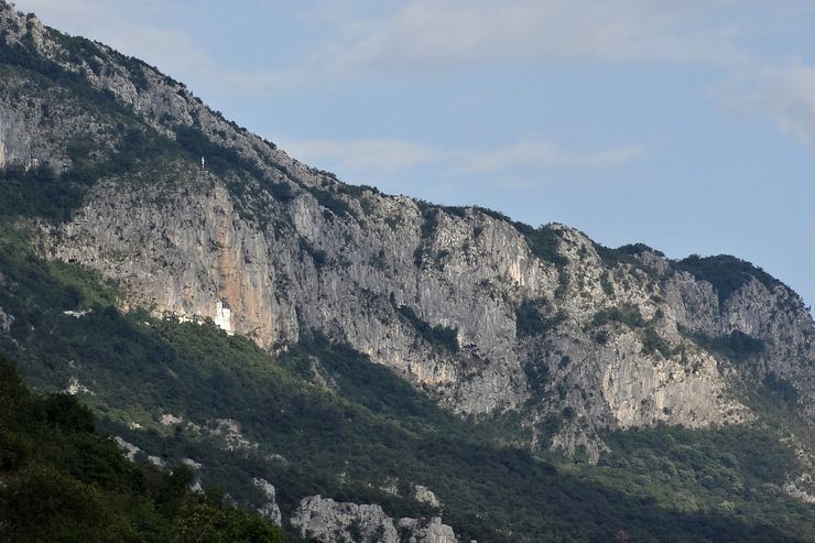 Ostrog Monastery from afar