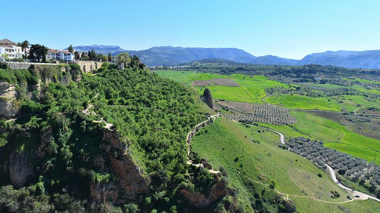 Ronda, path to Puente Nuevo viewpoints.