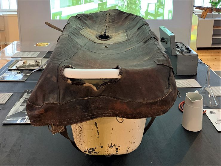 A tub used for hydrotherapy treatment.