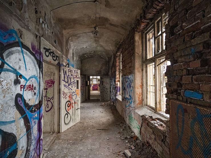 A photogenic corridor in Fasta paviljongen