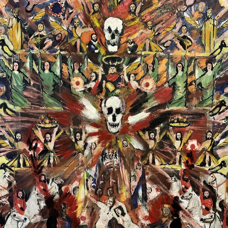 Painting made by a patient at the Säter mental hospital.