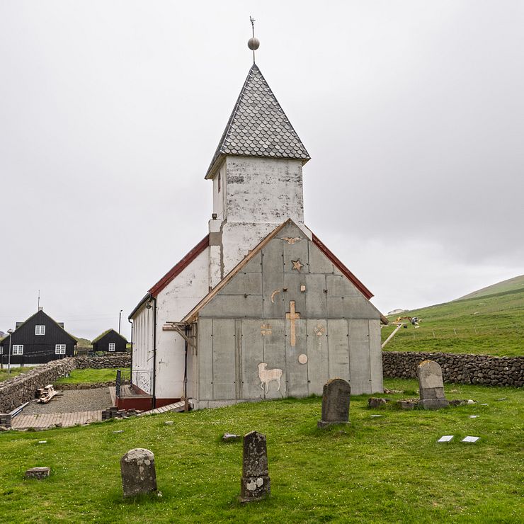 The Viðareiði church