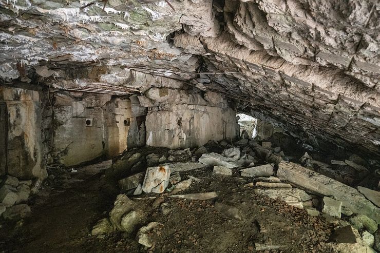 A room in Göring's bunker at Wolf's Lair.