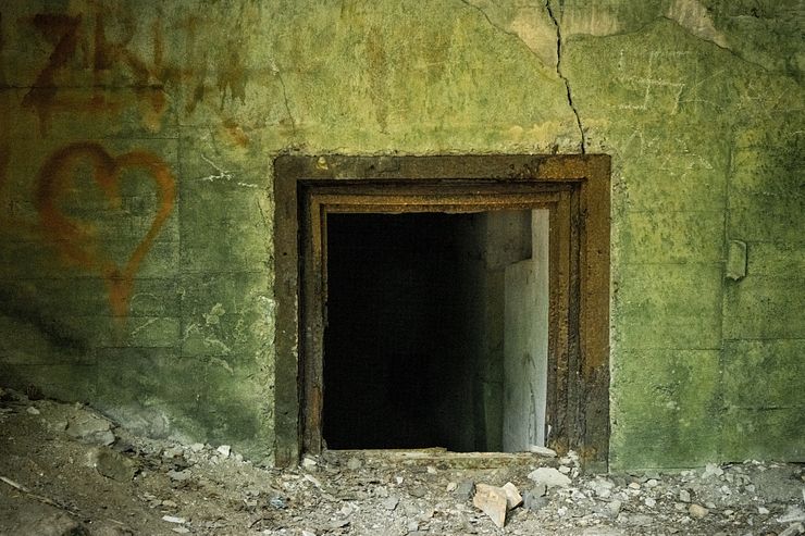 Detail from Hitler's bunker at Wolf's Lair.